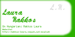 laura makkos business card